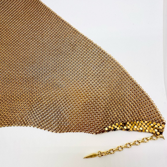 🔥 RARE VINTAGE MESH WHITING DAVIS BIB NECKLACE - Picture 16 of 17
